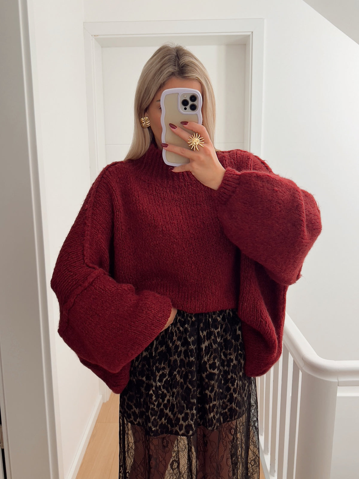 Pullover BRED Rot