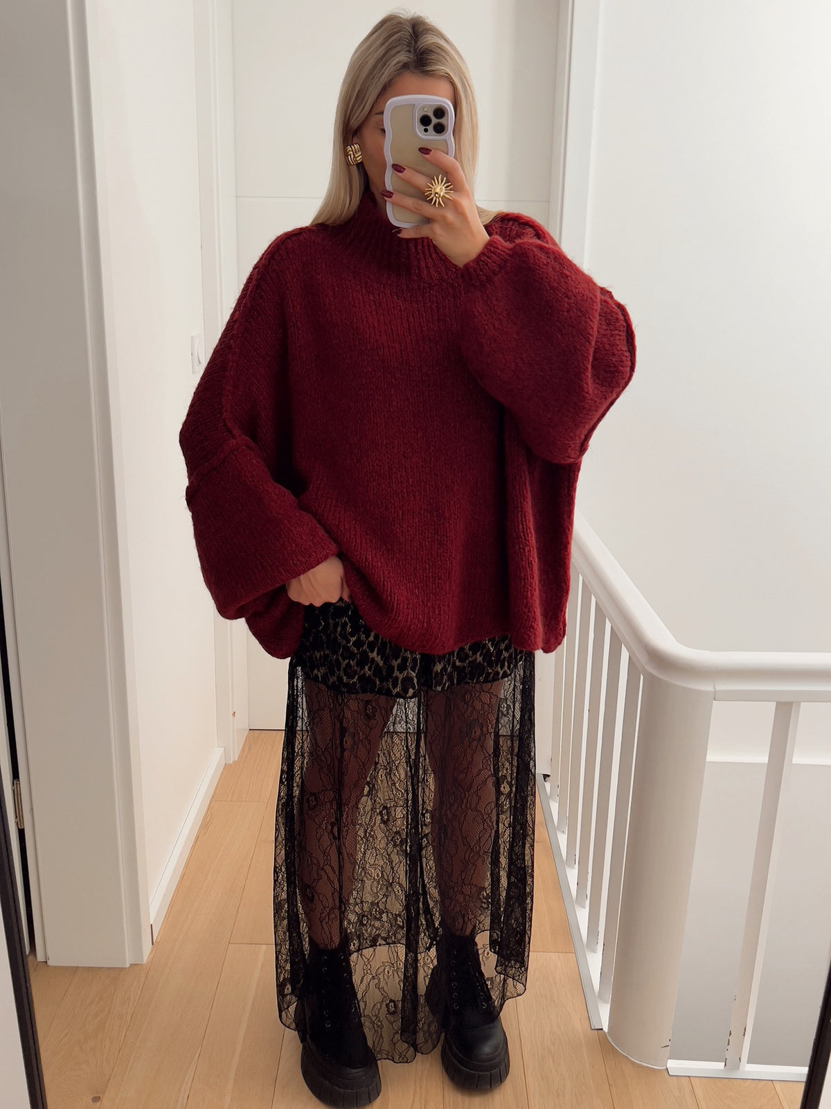 Pullover BRED Rot