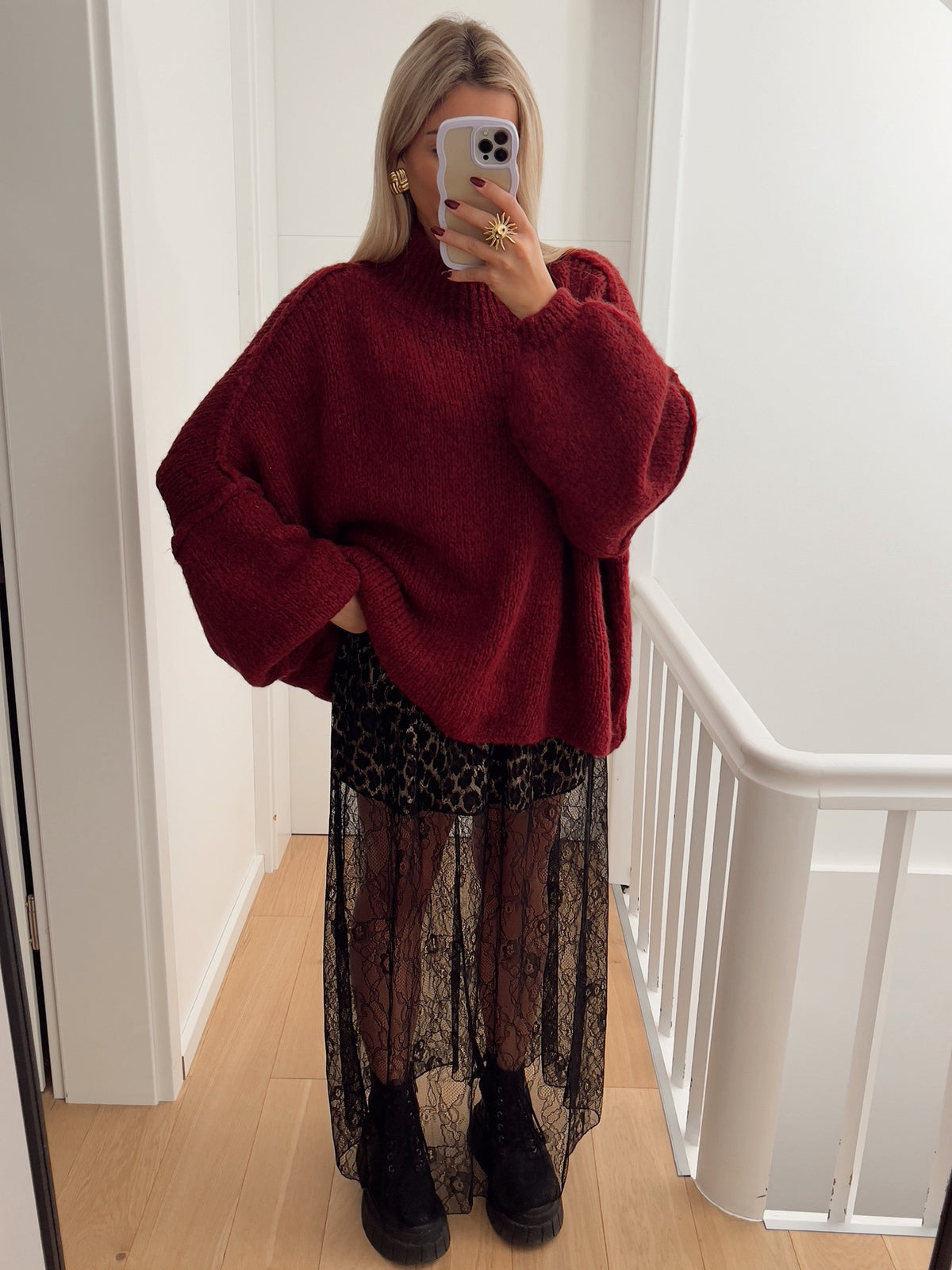 Pullover BRED Rot