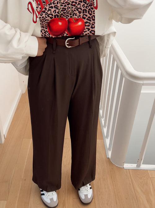 Pantalon NESTOR Marron
