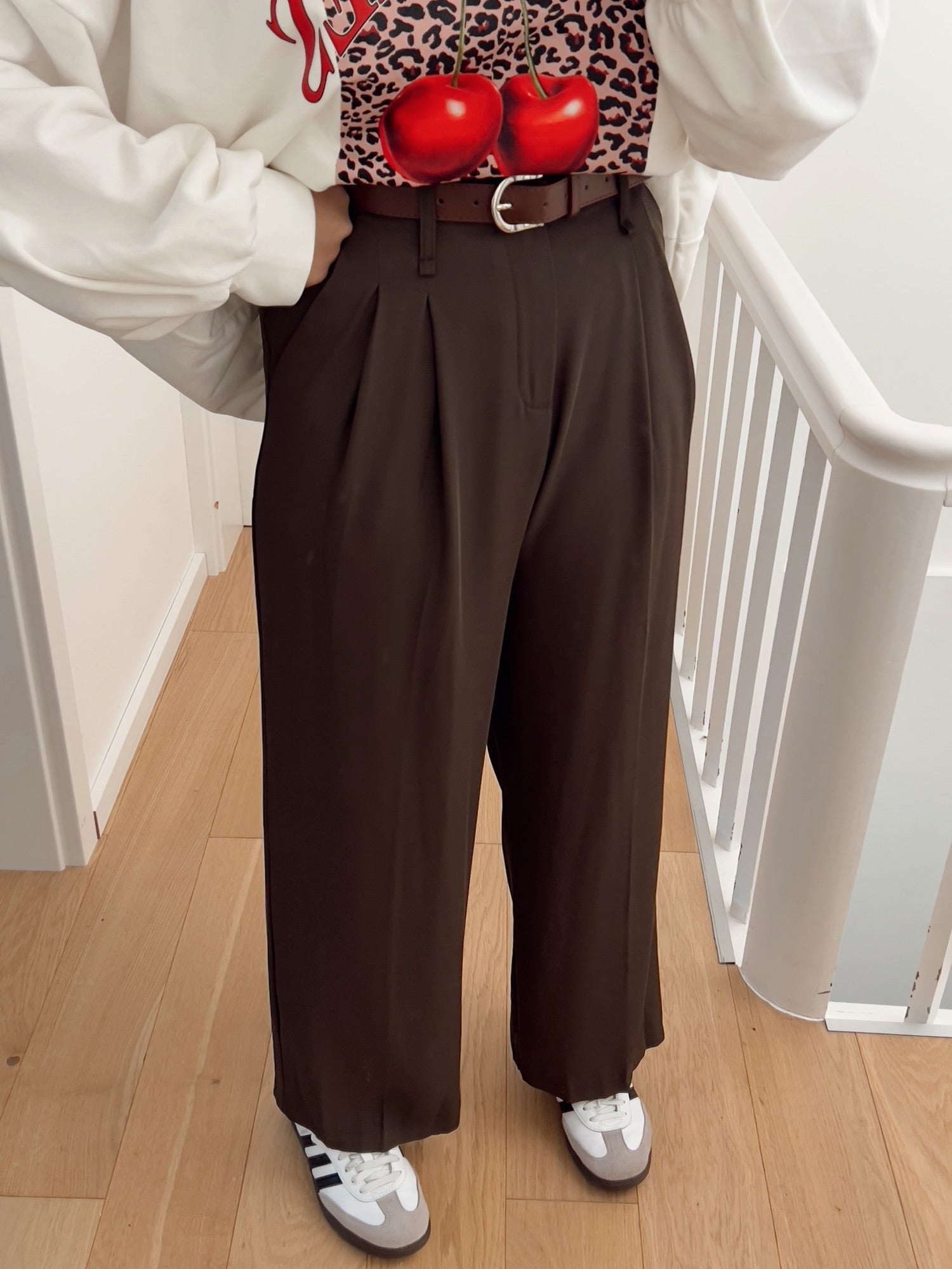 Pantalon NESTOR Marron
