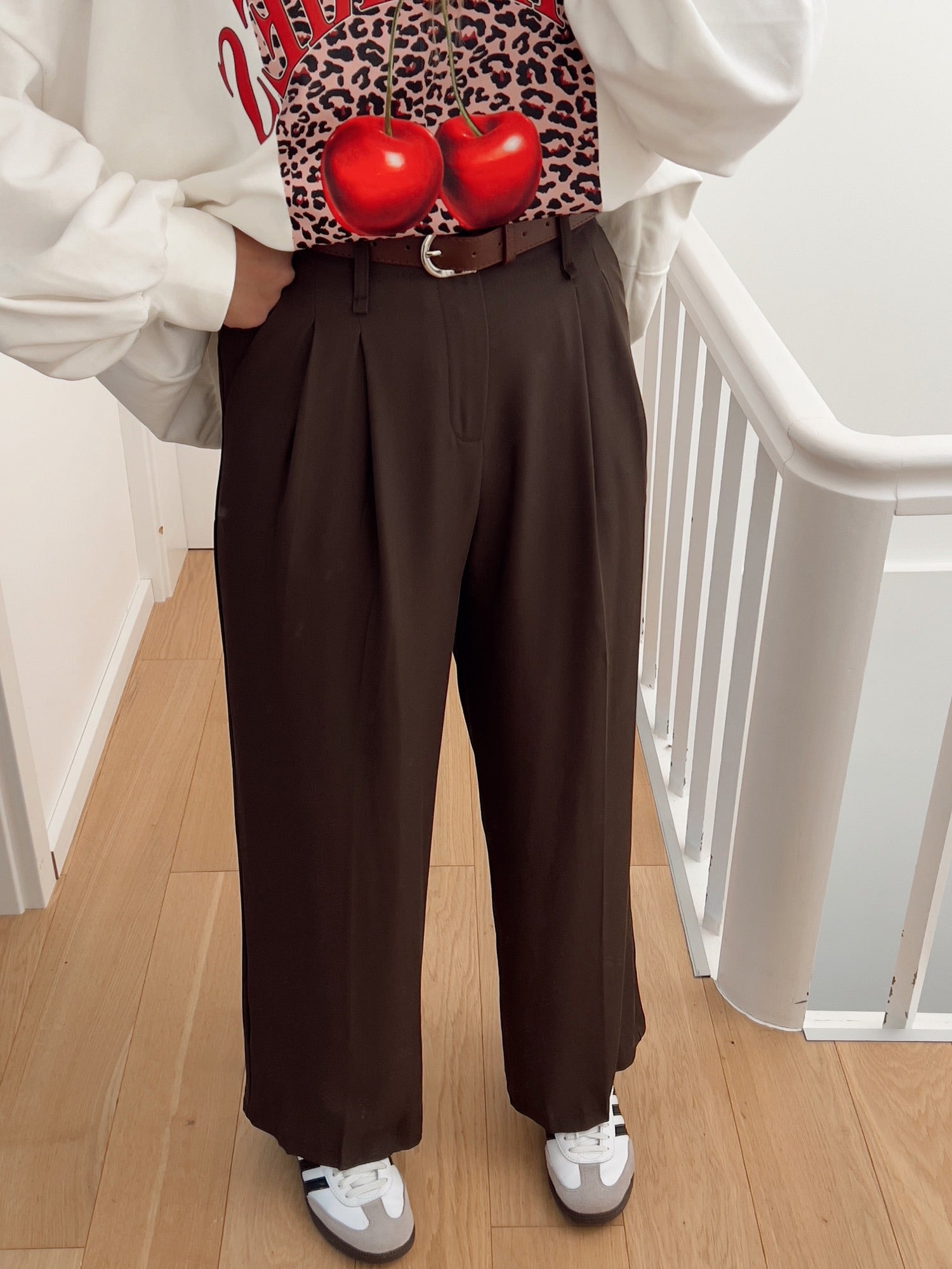 Pantalon NESTOR Marron