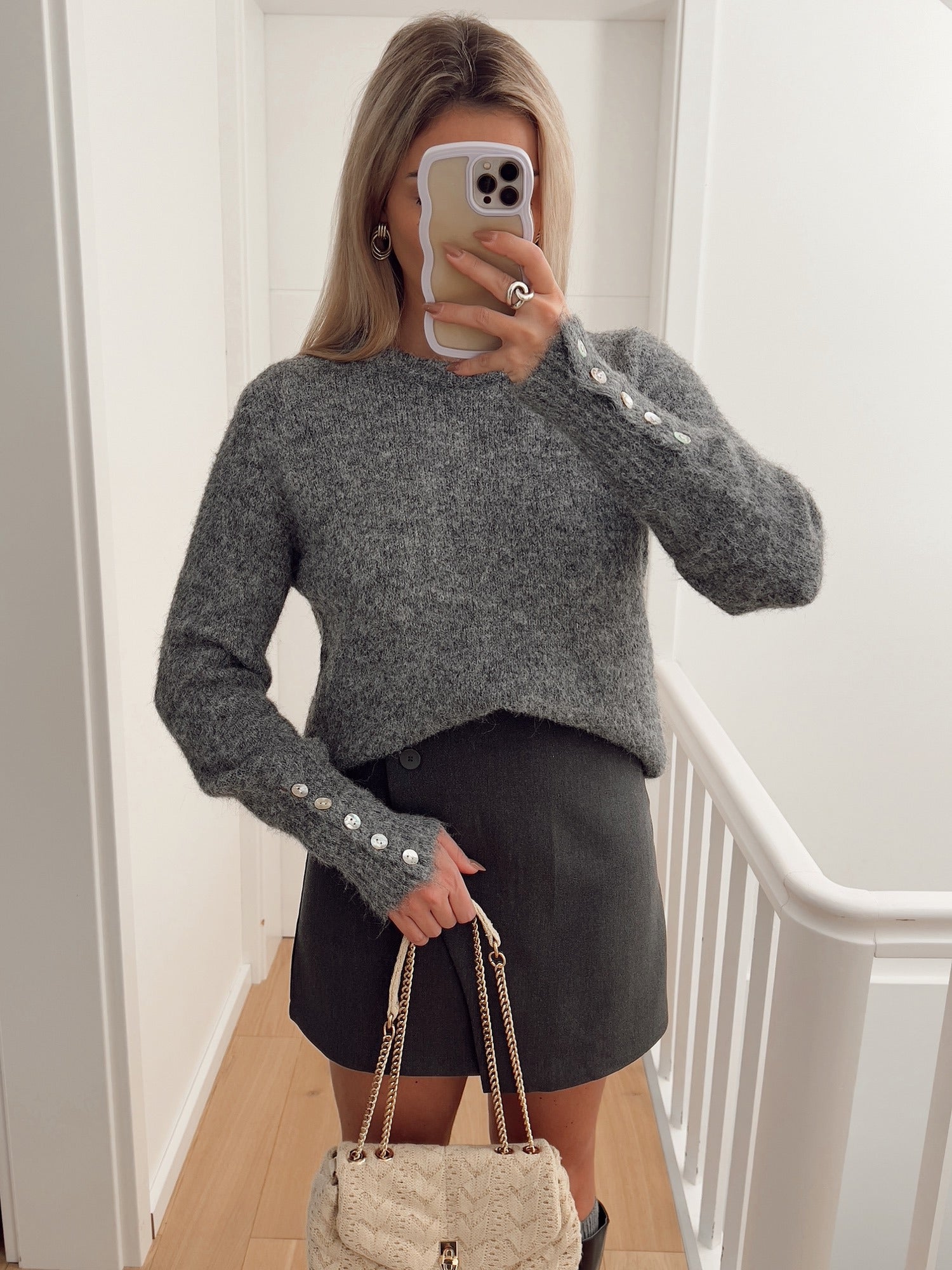 Pull HERITAGE Gris