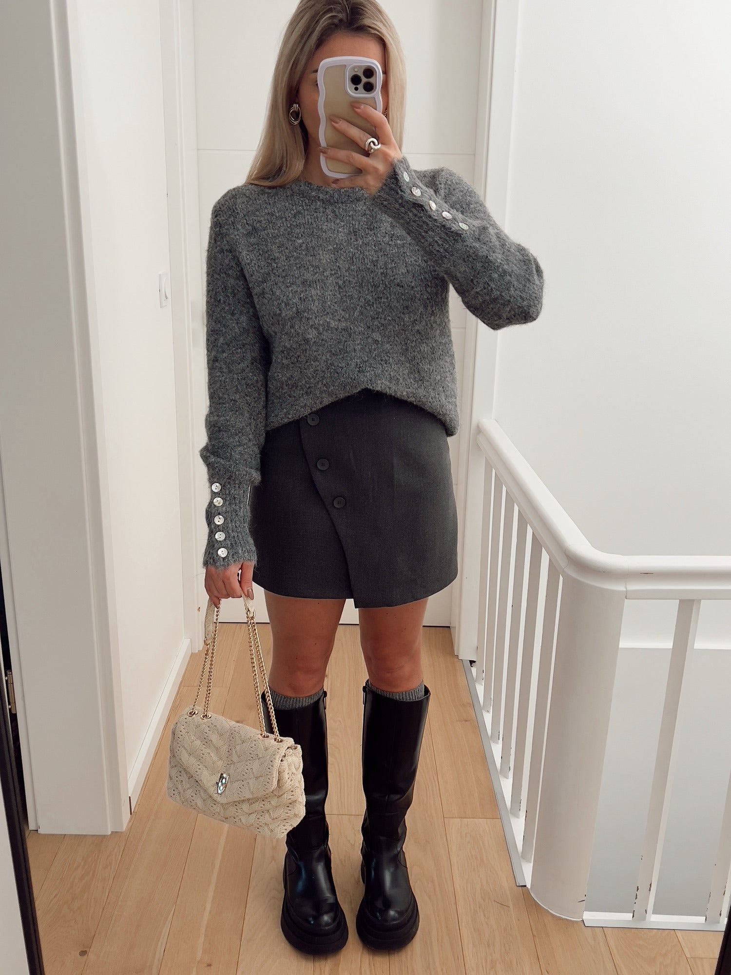 Pull HERITAGE Gris