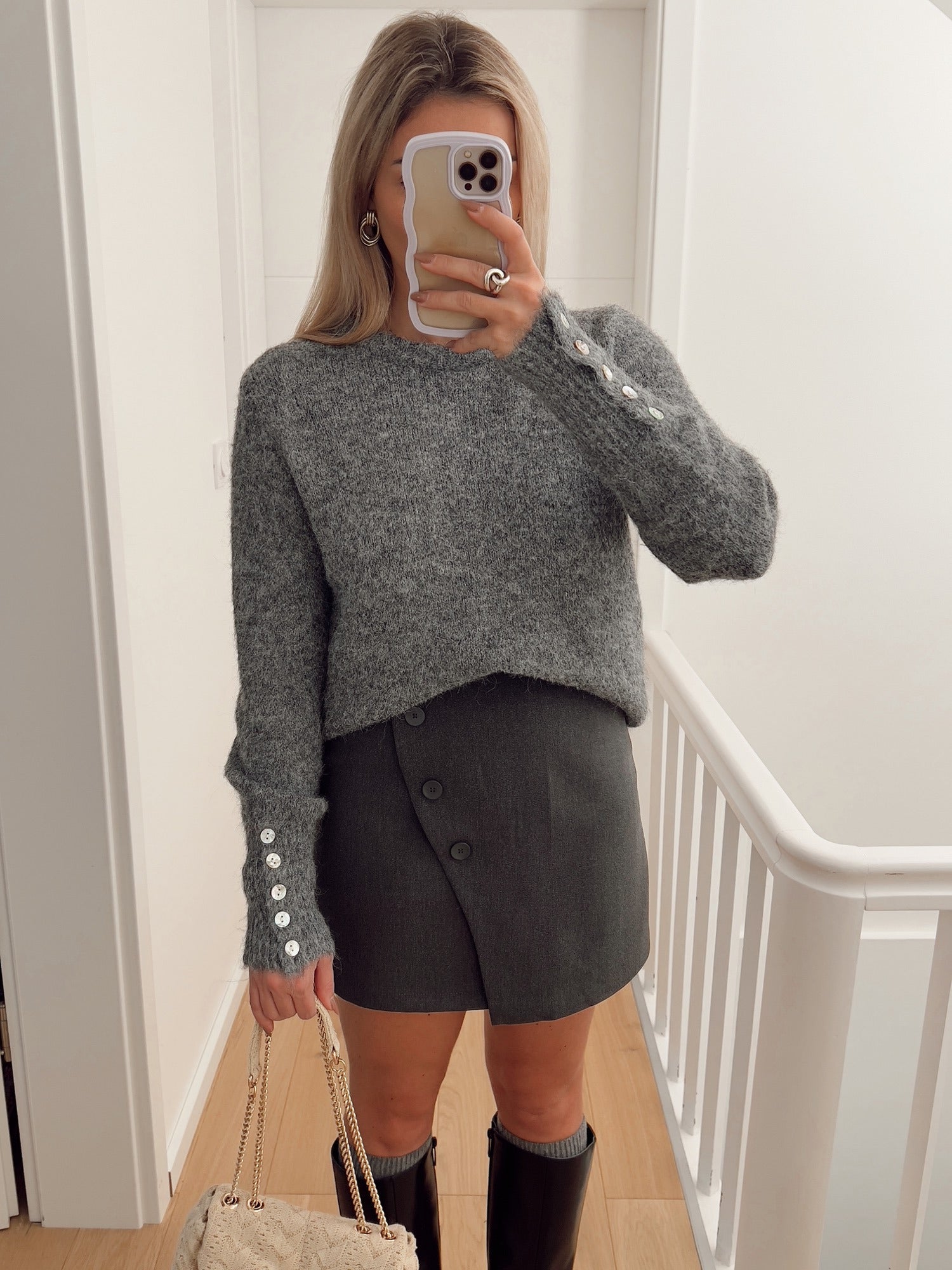 Pull HERITAGE Gris