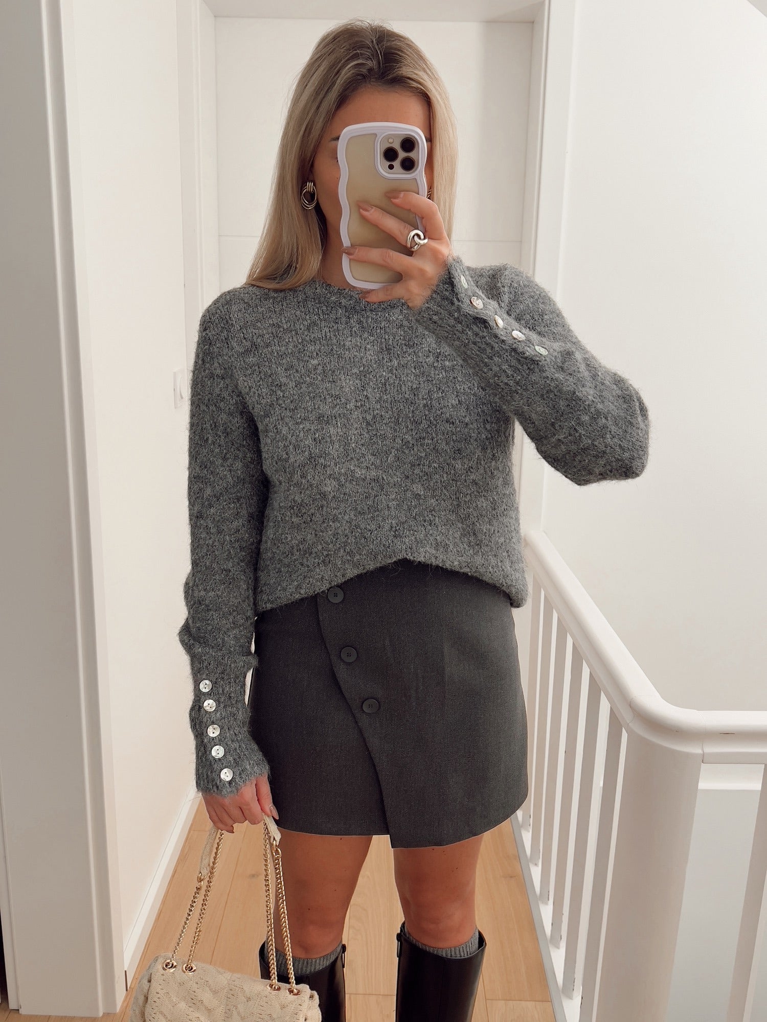 Pull HERITAGE Gris