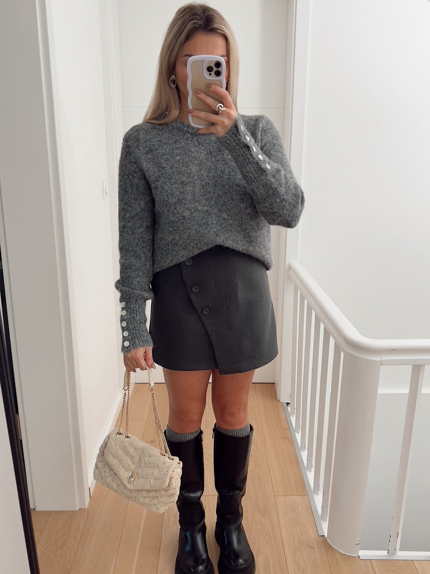 Pull HERITAGE Gris