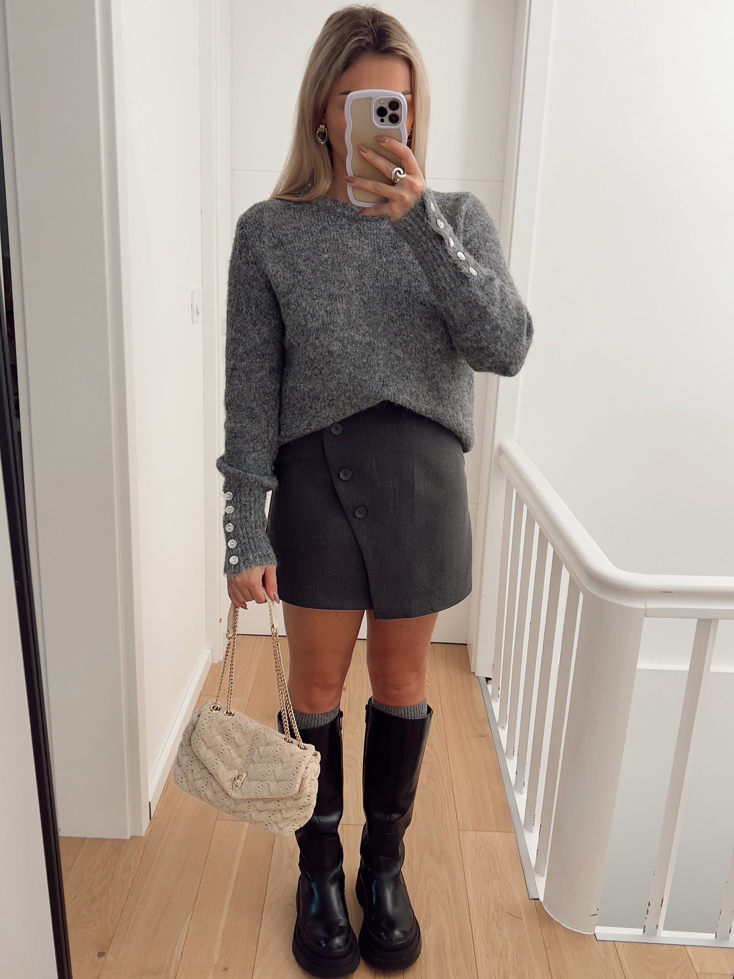 Pull HERITAGE Gris