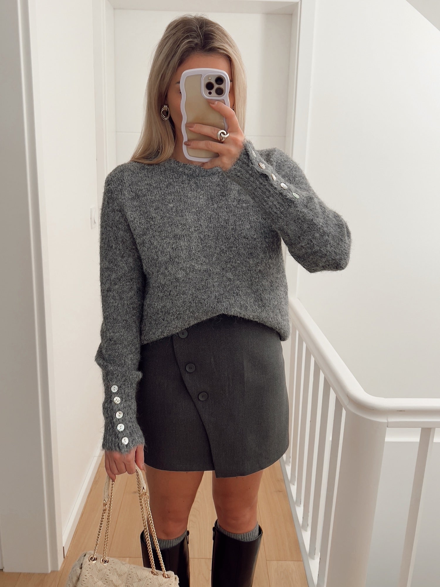 Pull HERITAGE Gris