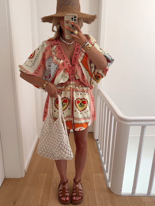 PRE COMMANDE Combishort AGNÈS Rose