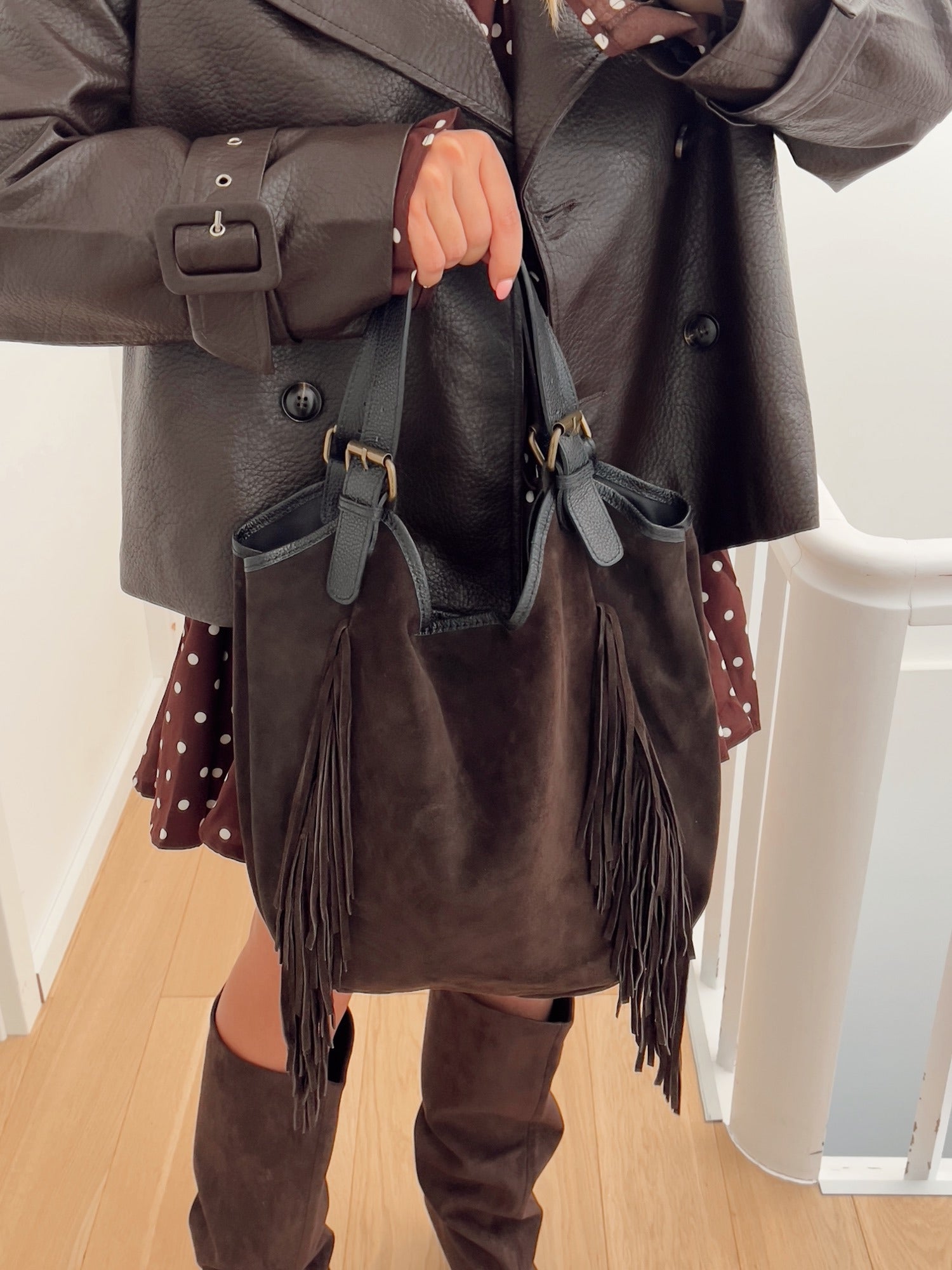 Sac SUEDE Marron