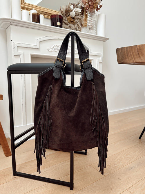 Sac SUEDE Marron