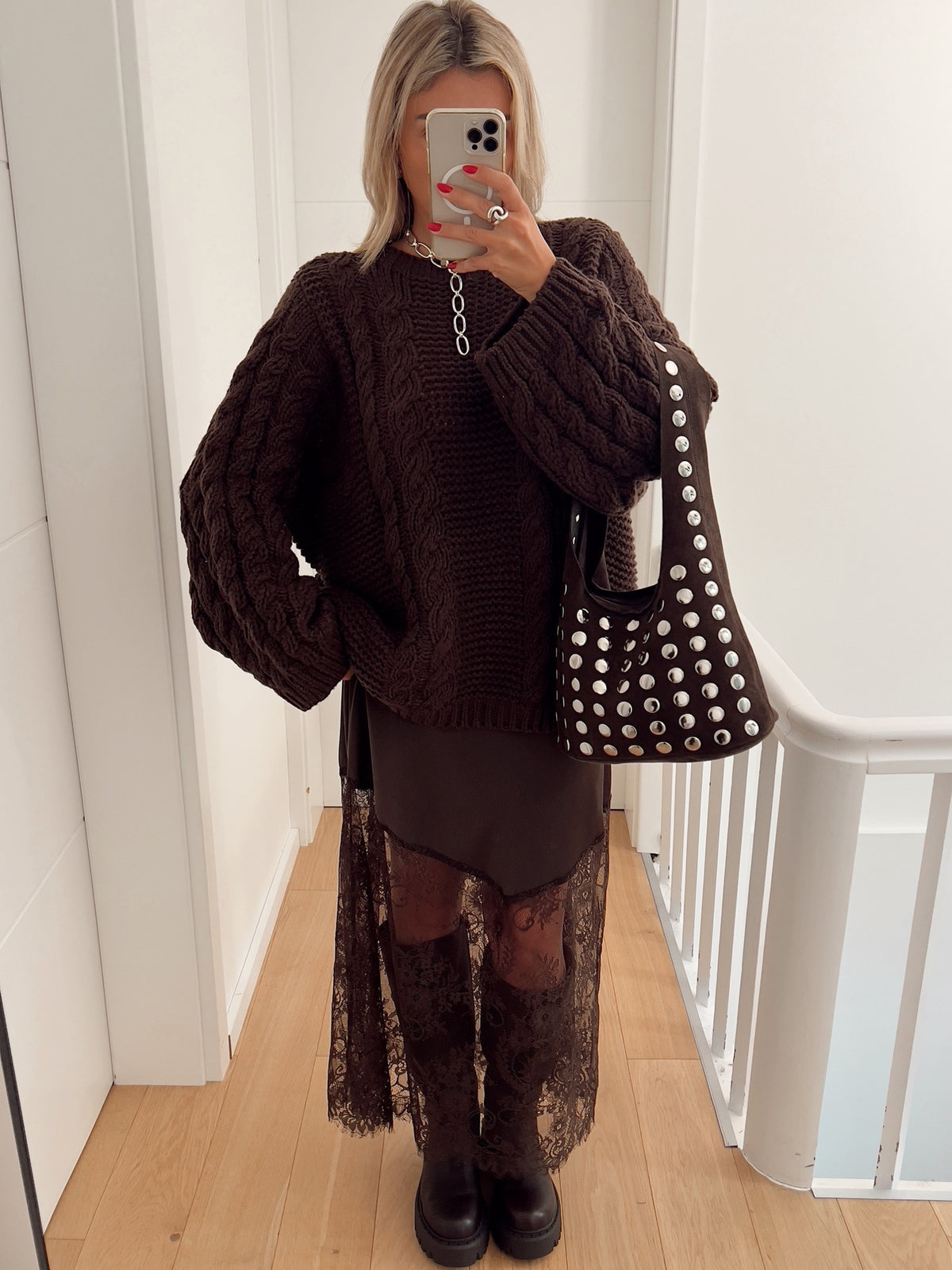 Pull HERMEL Marron