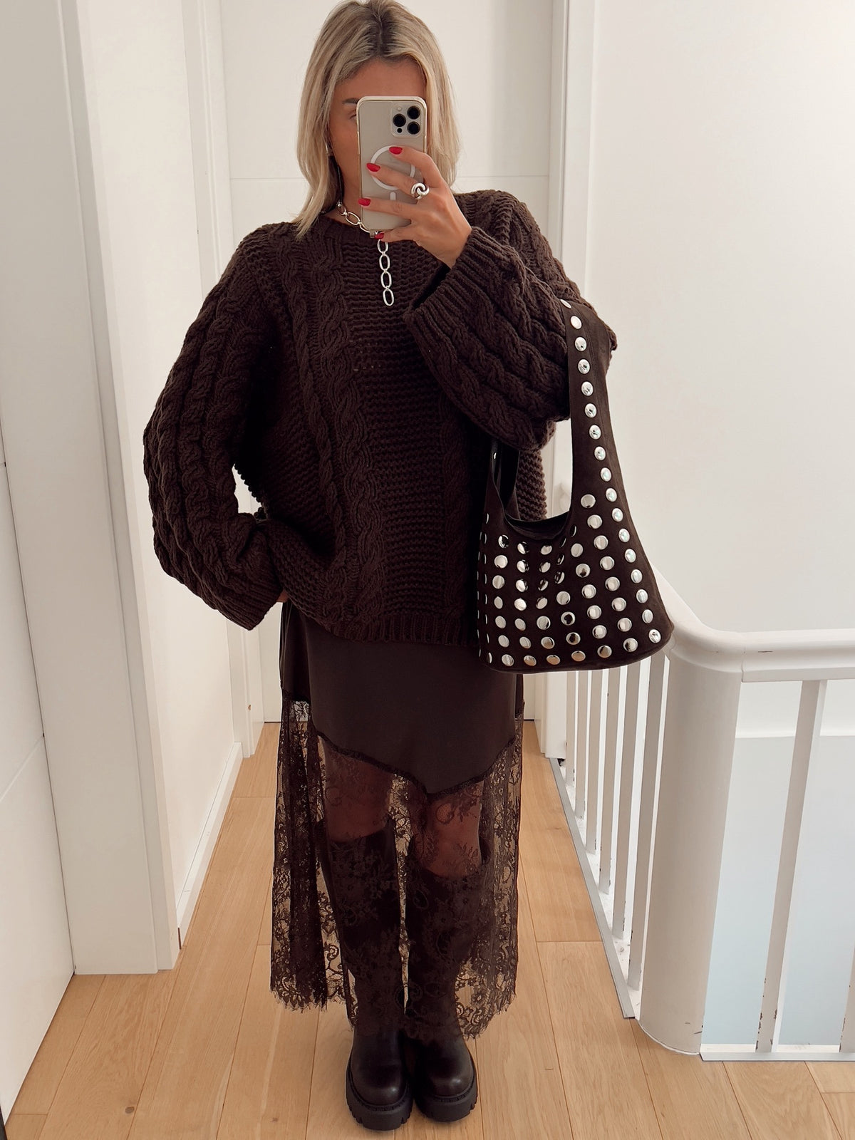 Pull HERMEL Marron