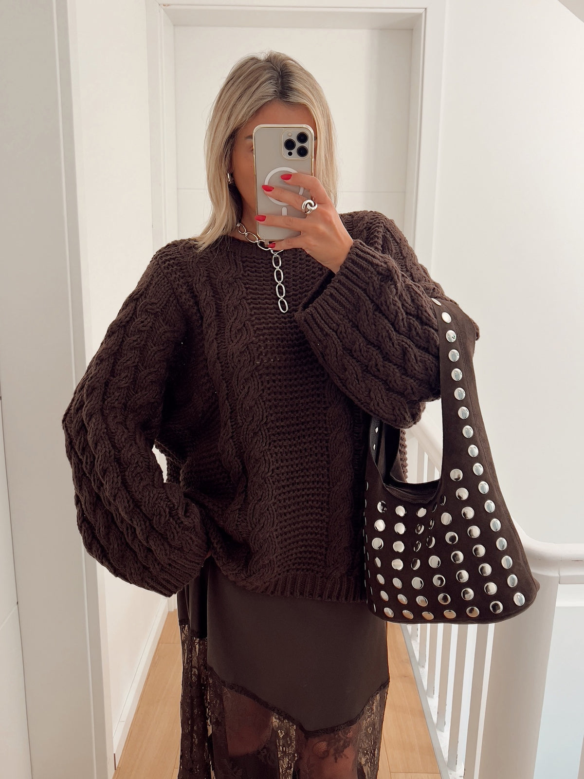 Pull HERMEL Marron