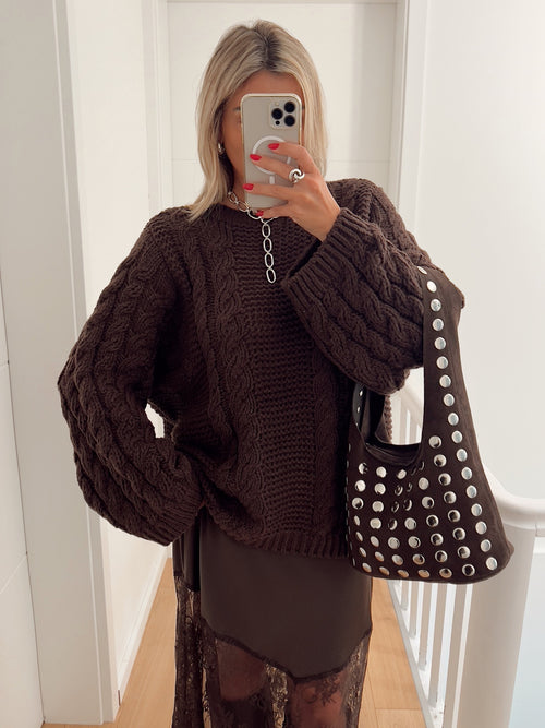 Pull HERMEL Marron