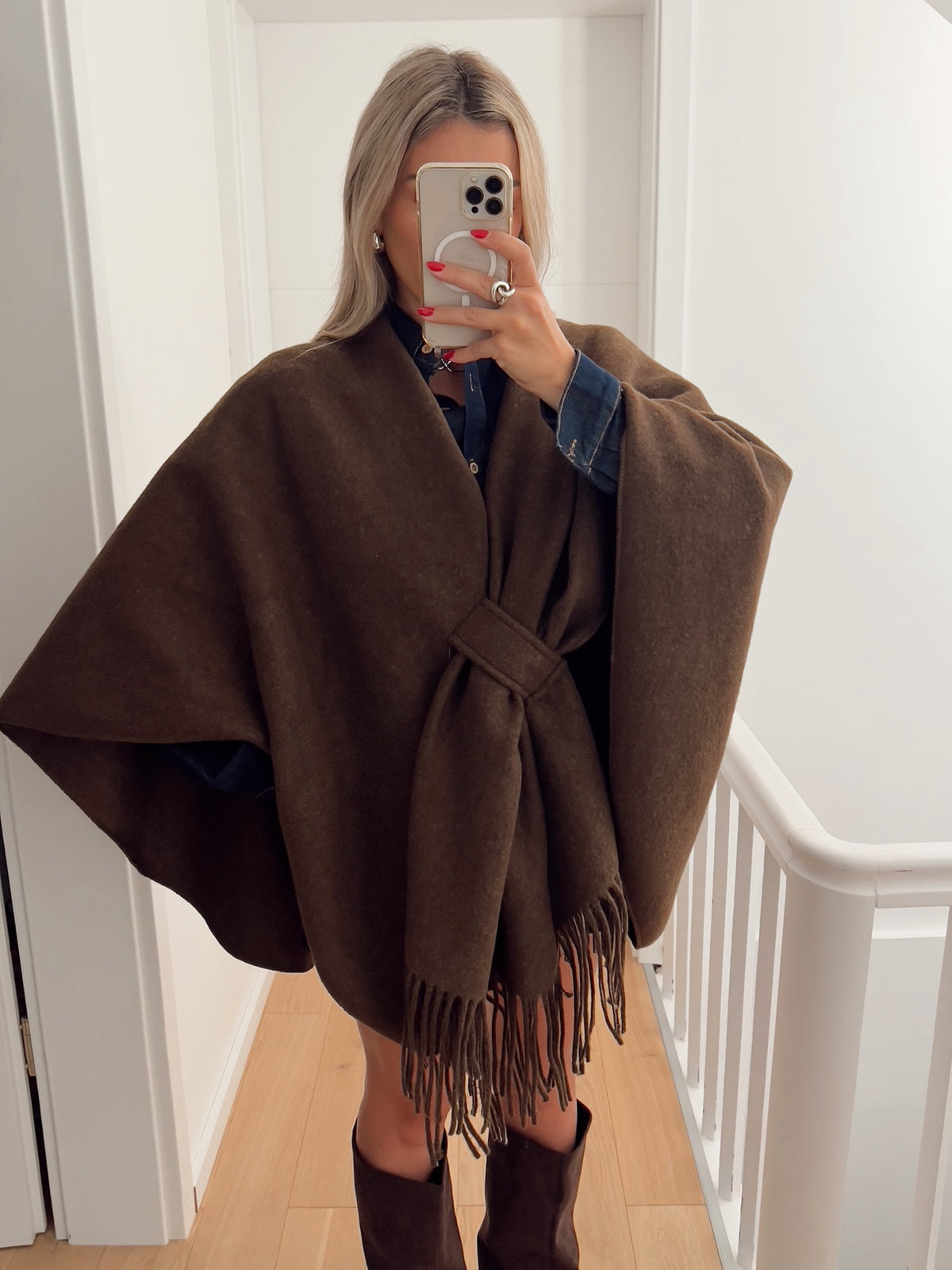 Poncho VIENNE Marron