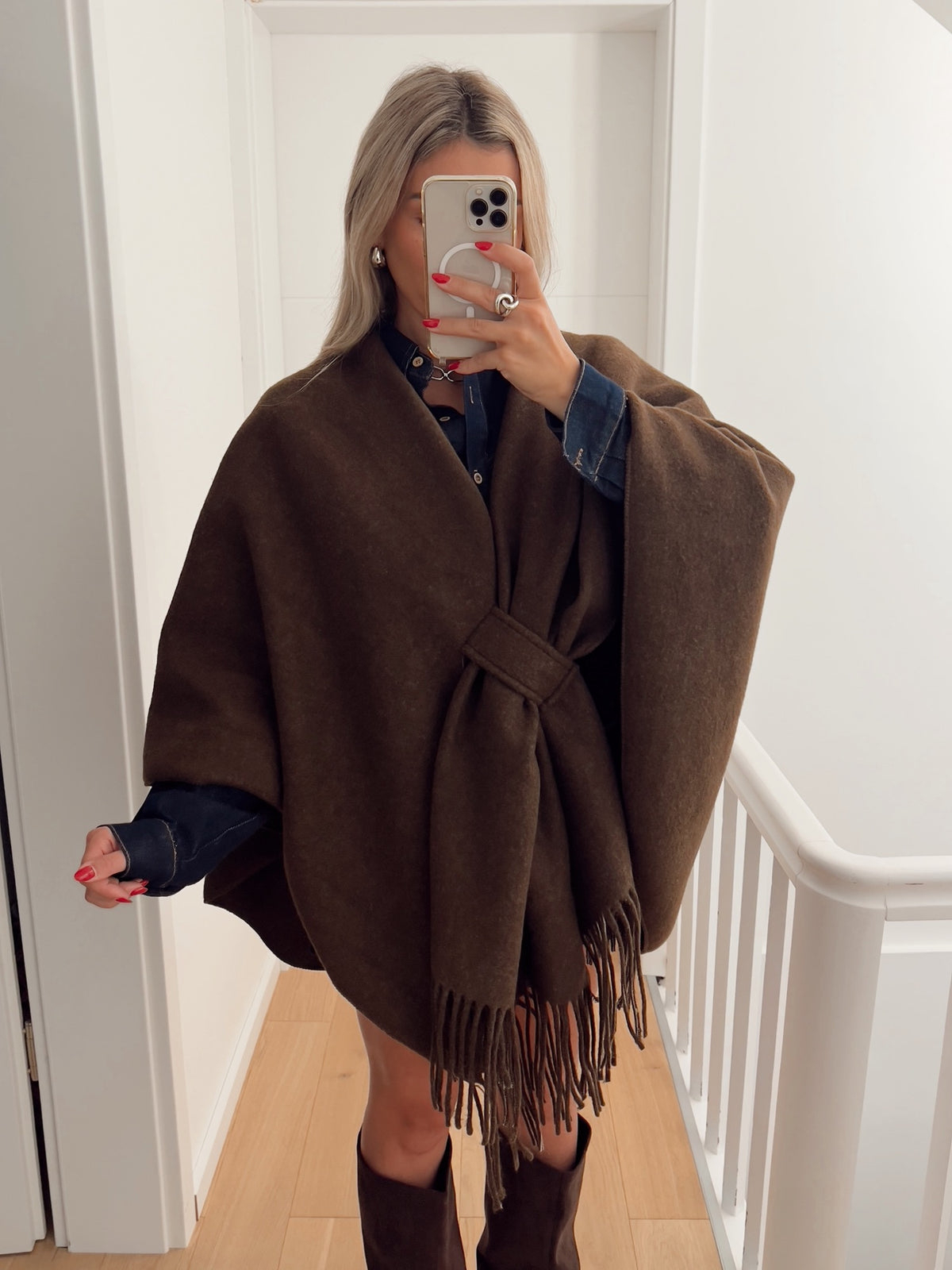 Poncho VIENNE Marron