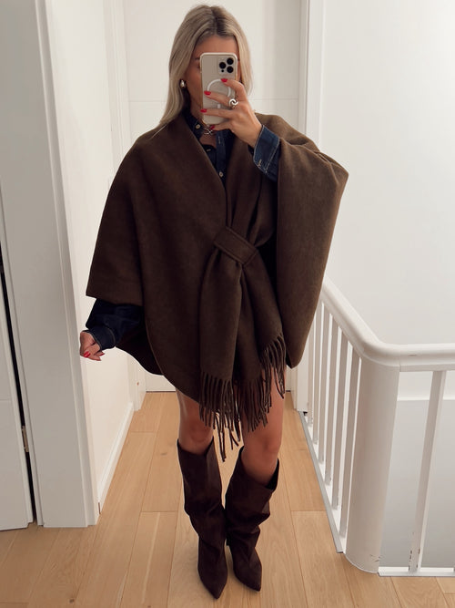 Poncho VIENNE Marron