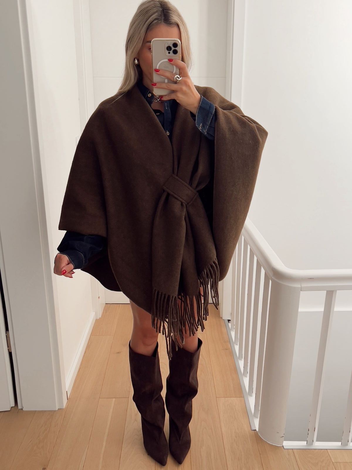 Poncho VIENNE Marron