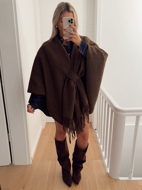 Poncho VIENNE Marron