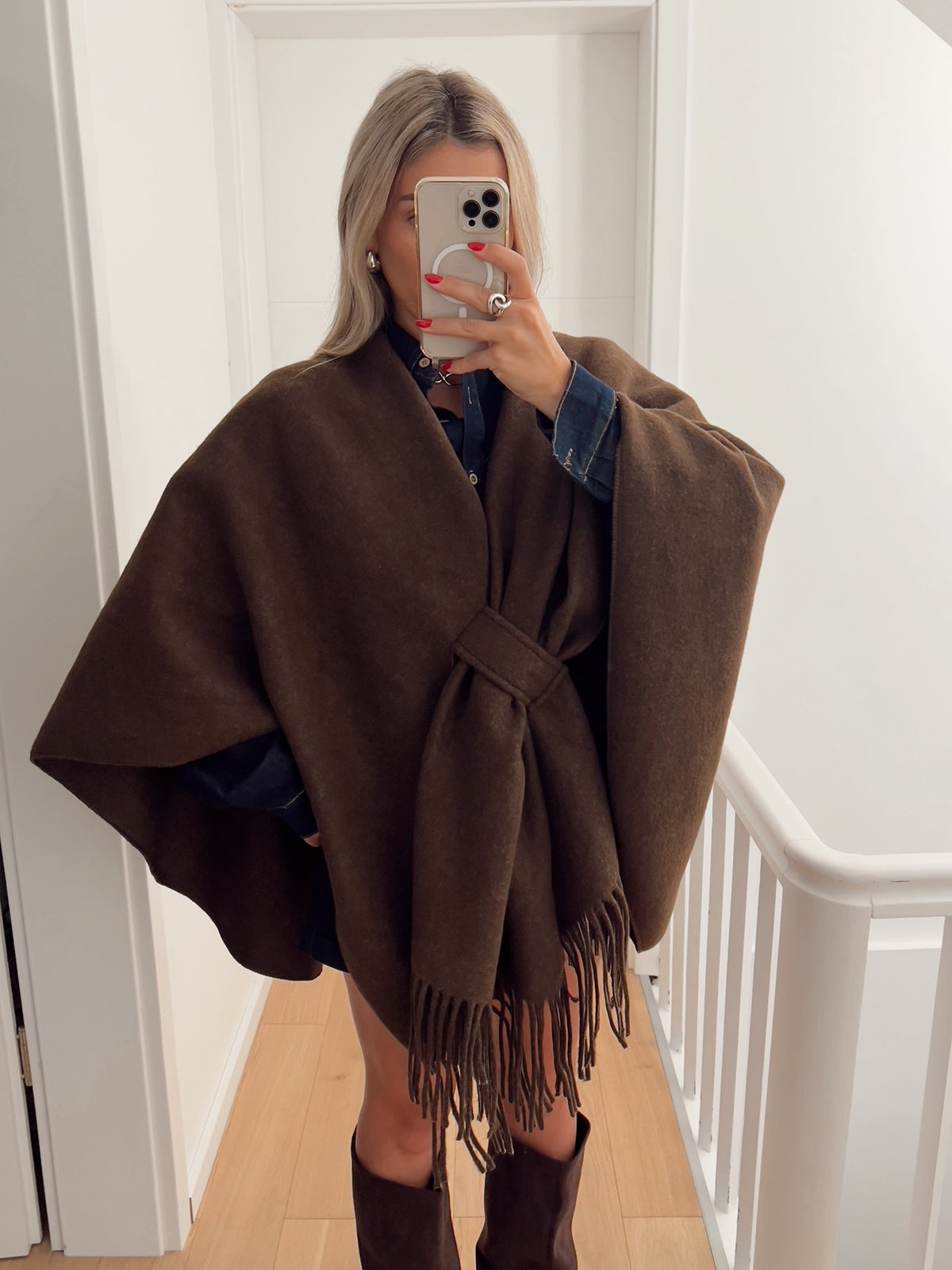 Poncho VIENNE Marron