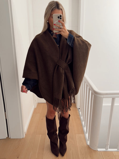 Poncho VIENNE Marron