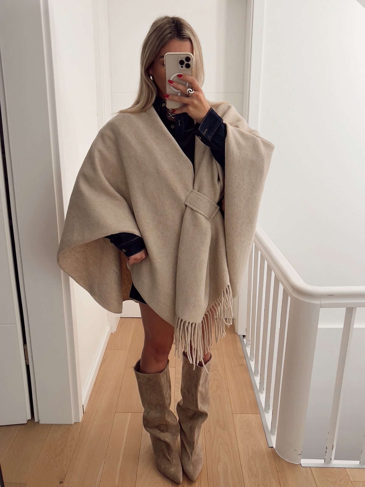Poncho VIENNE Beige