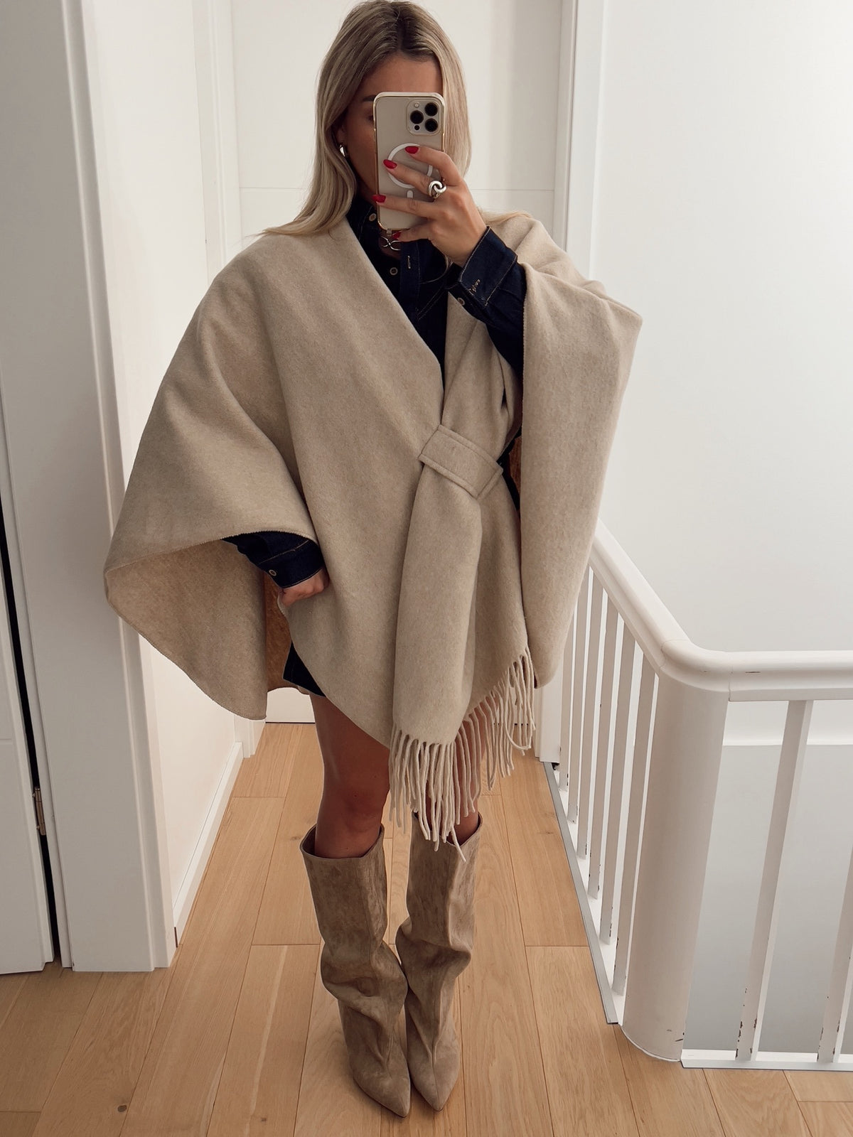 Poncho VIENNE Beige