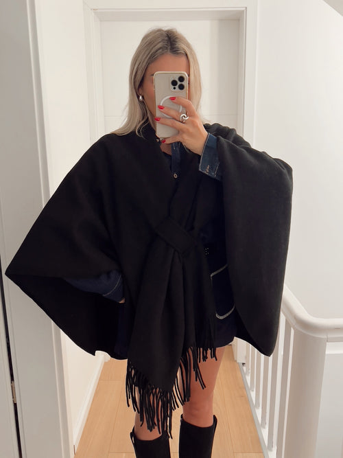 Poncho VIENNE Noir