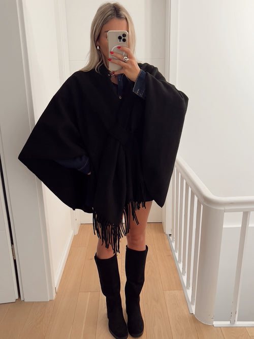 Poncho VIENNE Noir