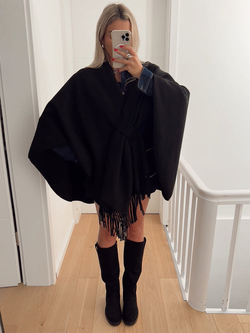 Poncho VIENNE Noir