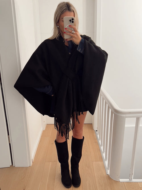 Poncho VIENNE Noir