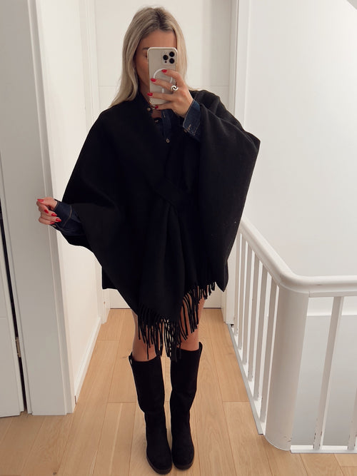 Poncho VIENNE Noir