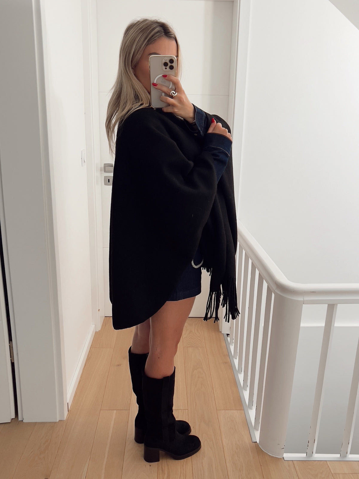 Poncho VIENNE Noir
