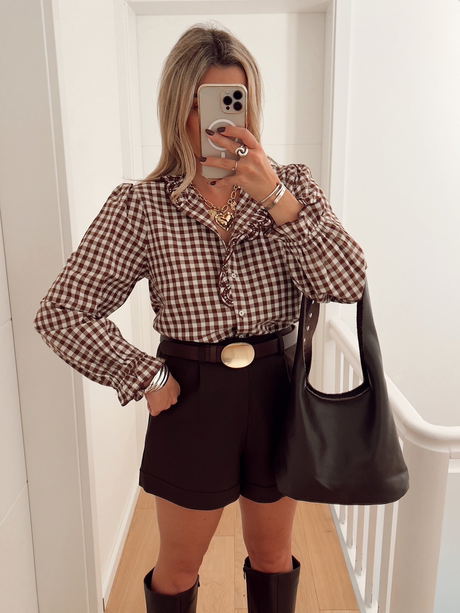 Blouse CLAUDINE Marron