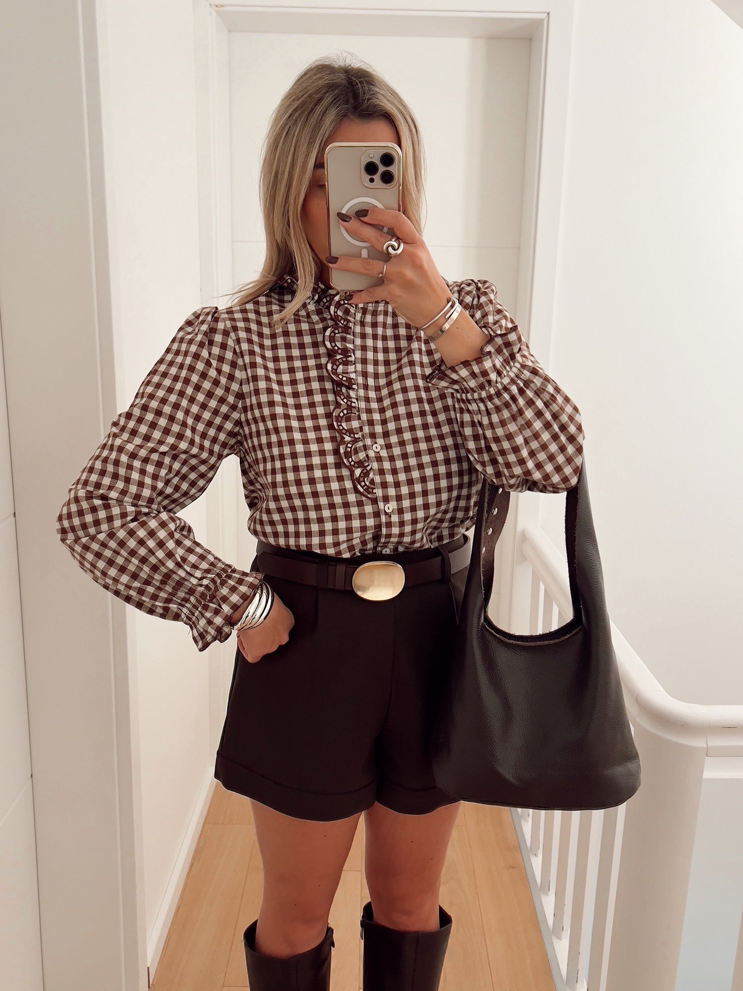 Blouse CLAUDINE Marron