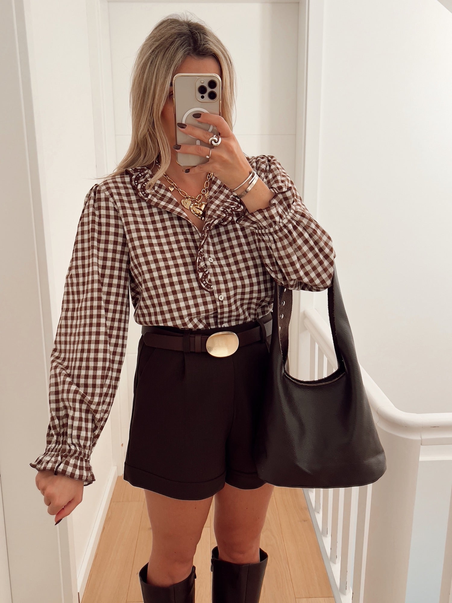 Blouse CLAUDINE Marron
