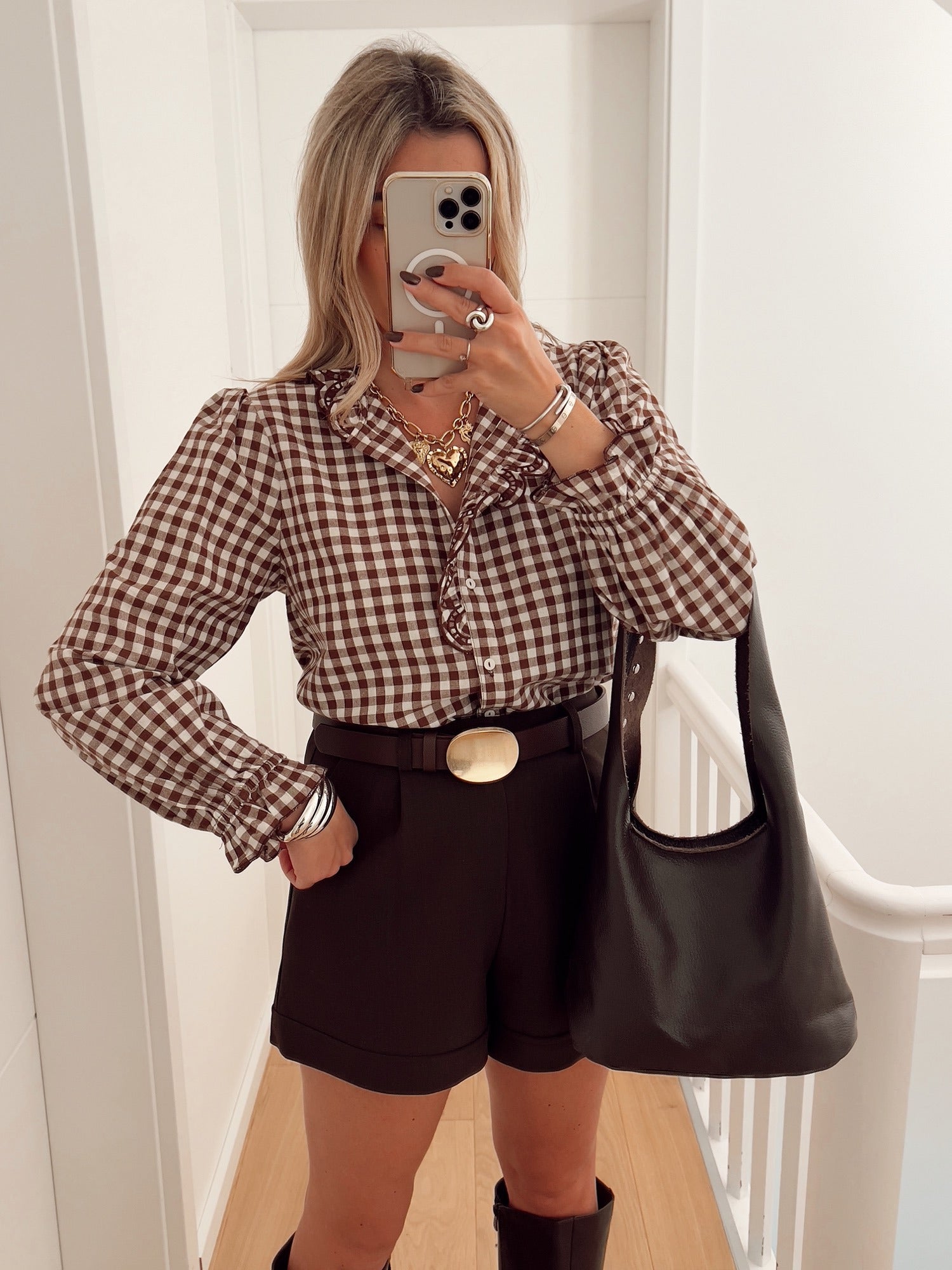 Blouse CLAUDINE Marron