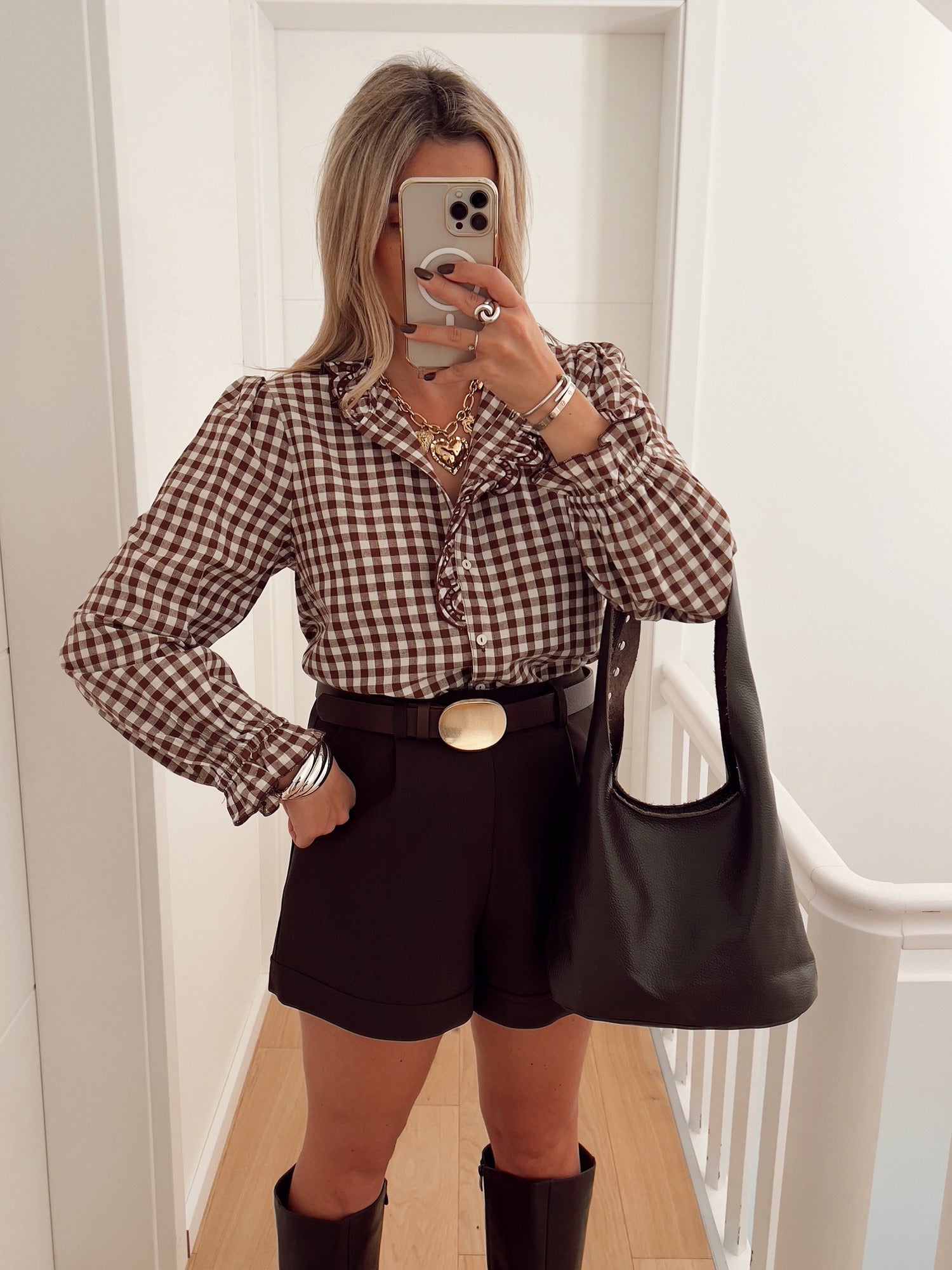 Blouse CLAUDINE Marron