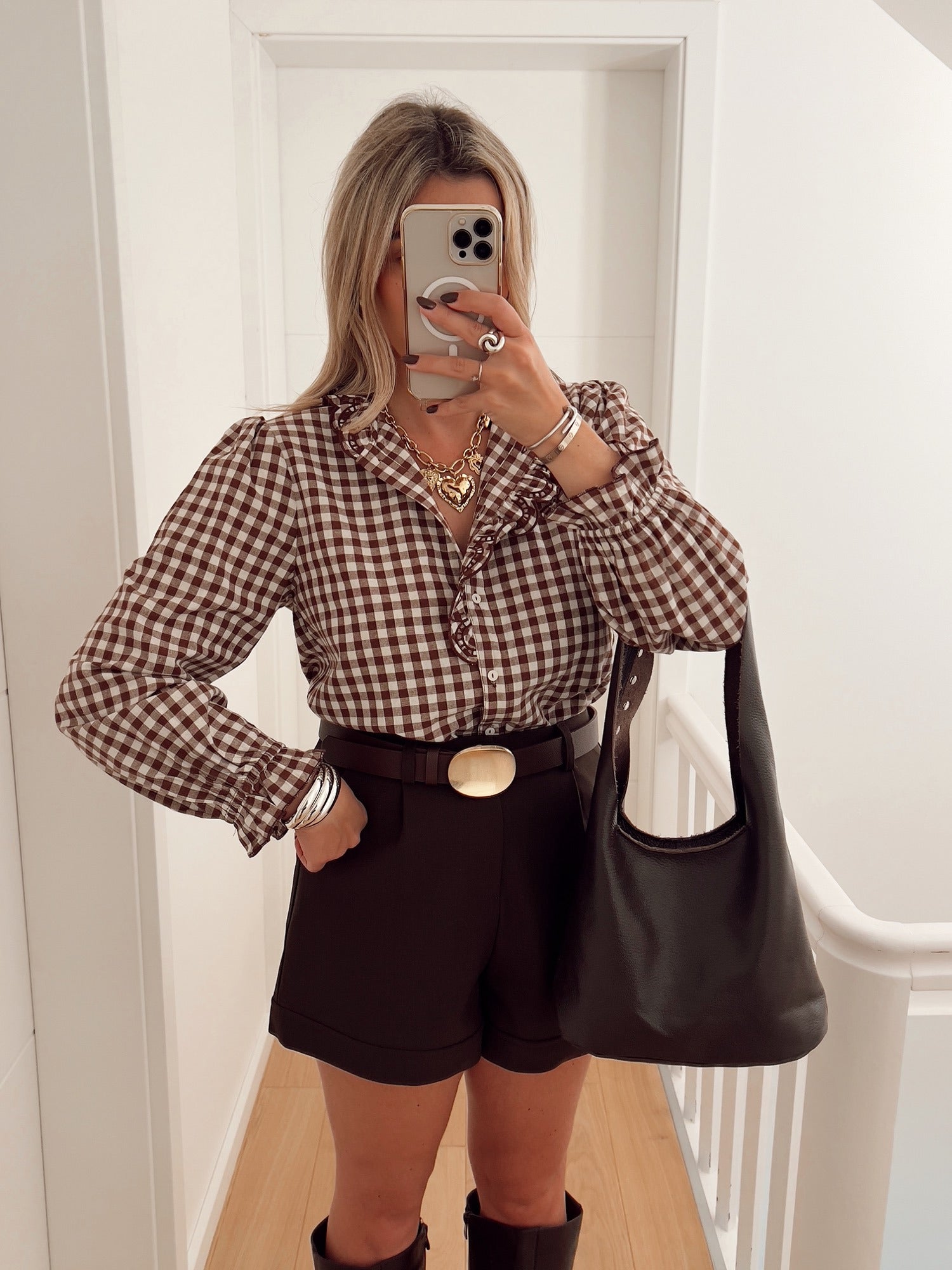 Blouse CLAUDINE Marron
