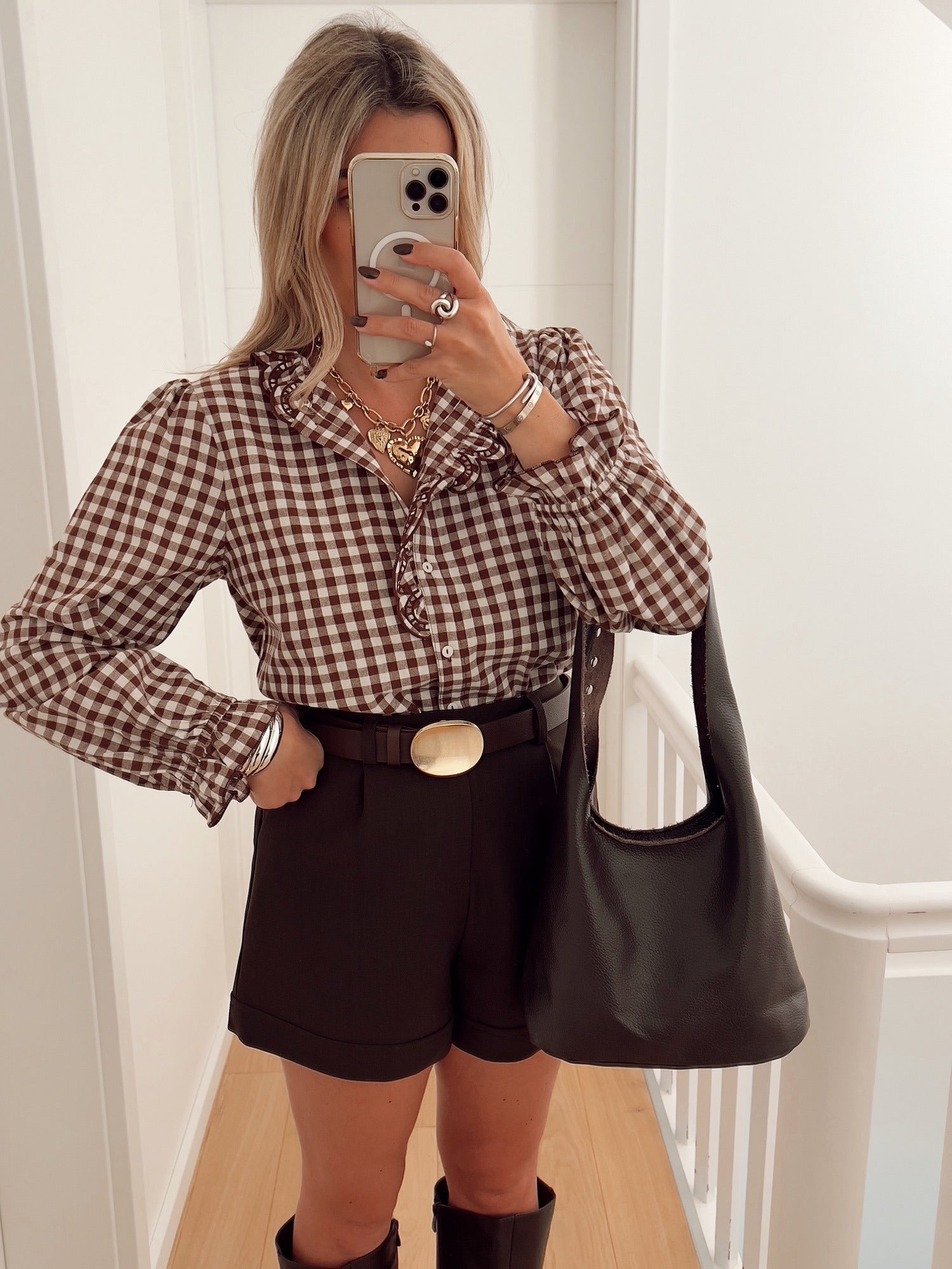 Blouse CLAUDINE Marron