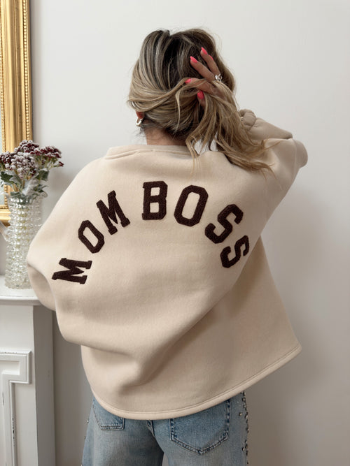 Pull MOM BOSS Beige