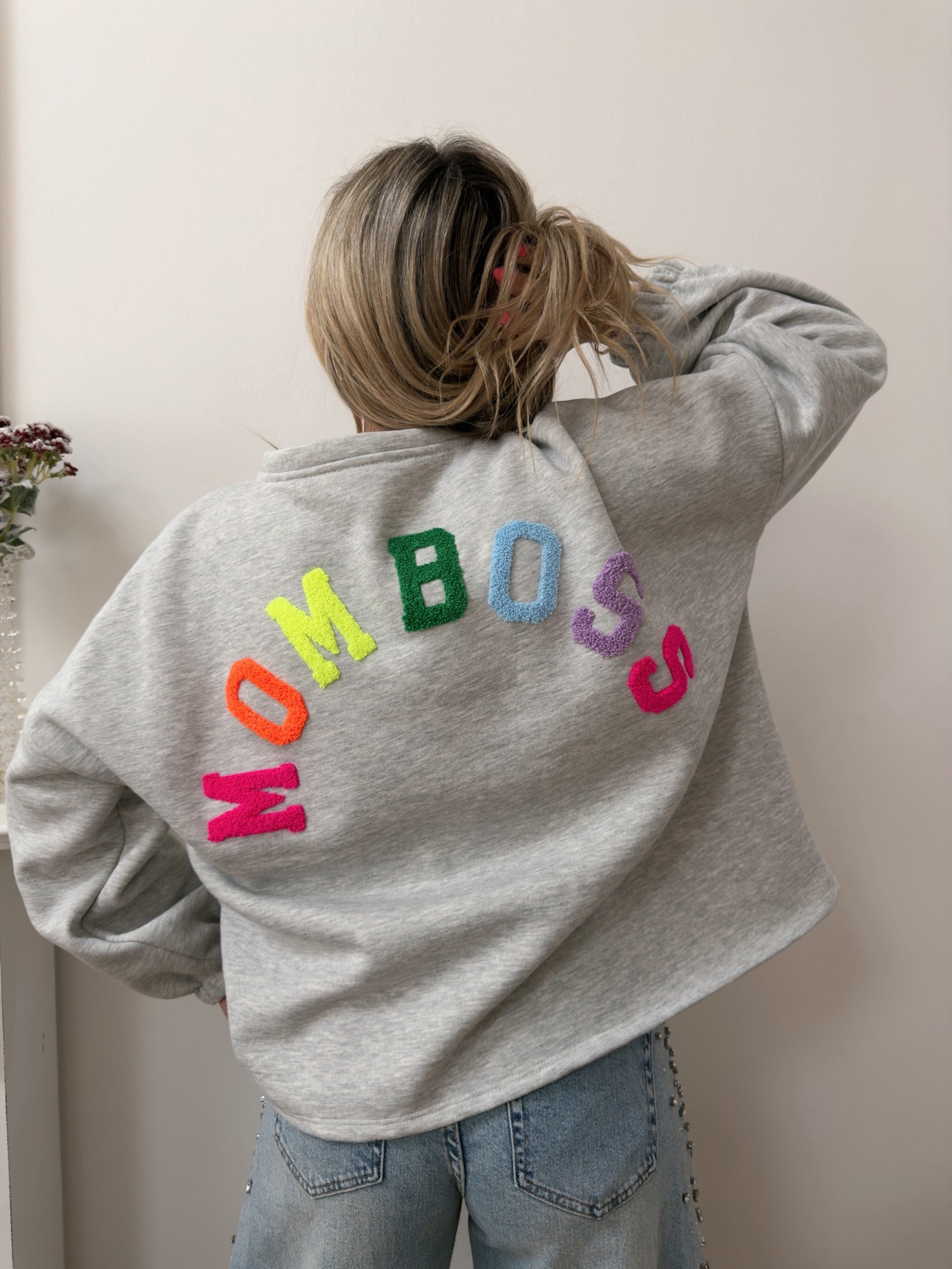 Pull MOM BOSS Gris