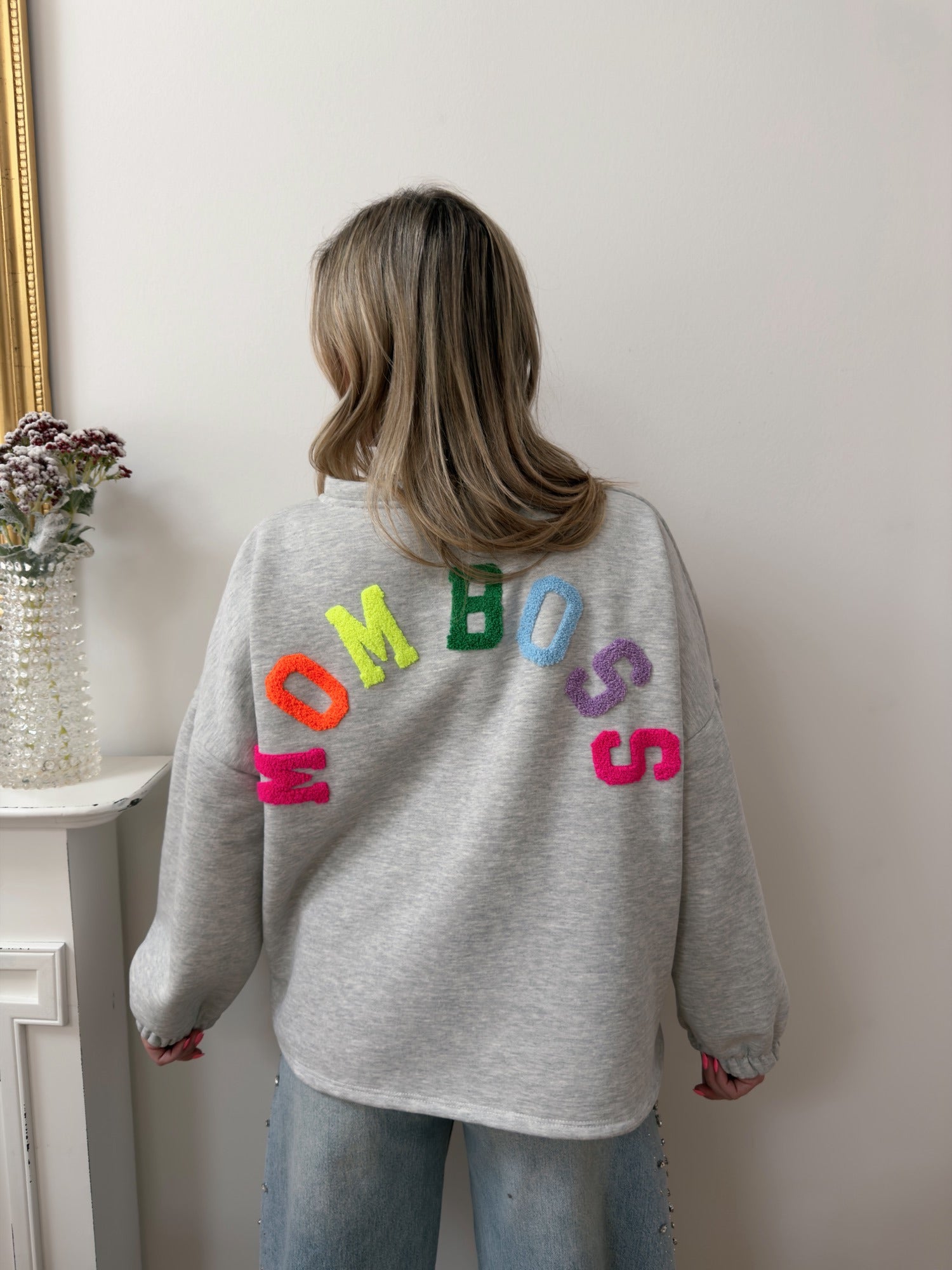 Pull MOM BOSS Gris