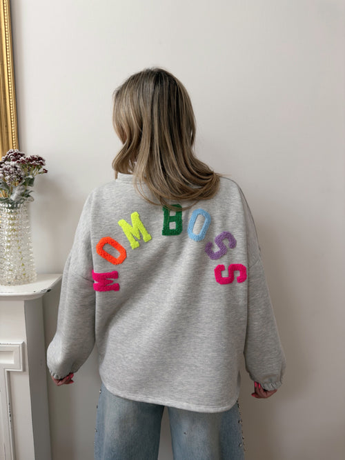 Pull MOM BOSS Gris
