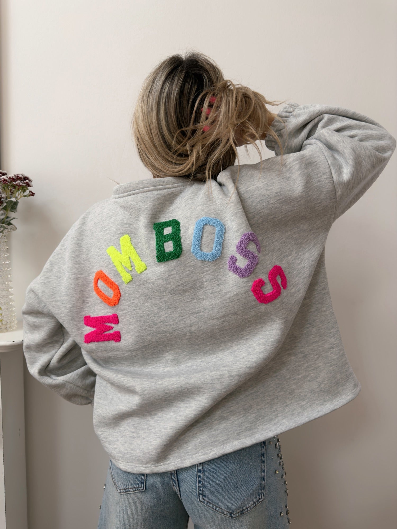 Pull MOM BOSS Gris