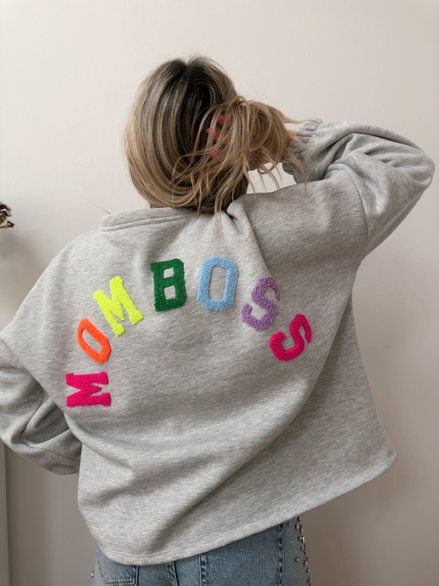 Pull MOM BOSS Gris
