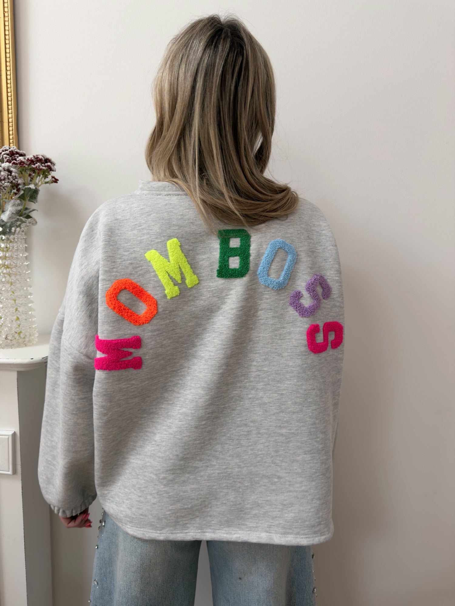 Pull MOM BOSS Gris