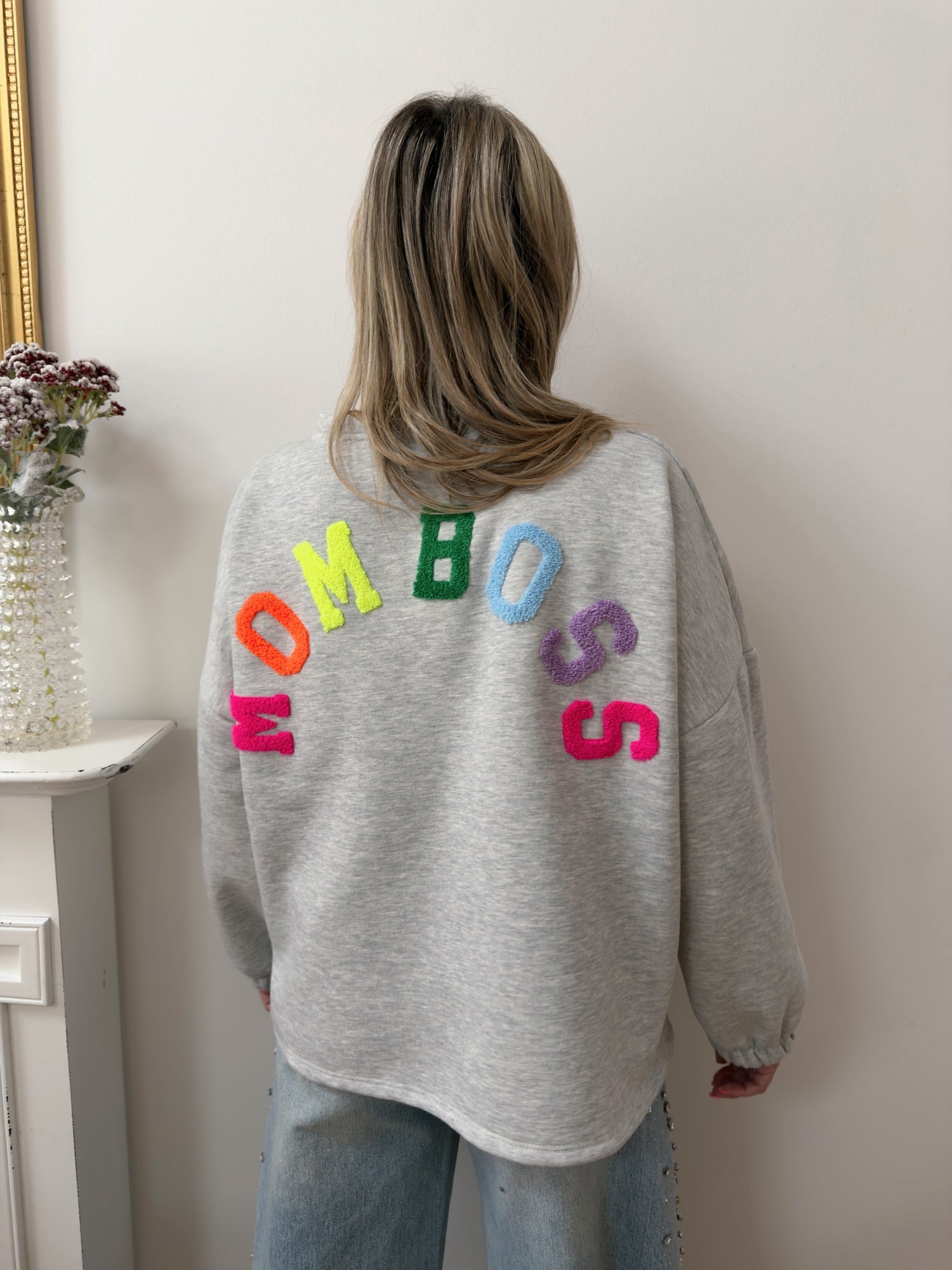 Pull MOM BOSS Gris